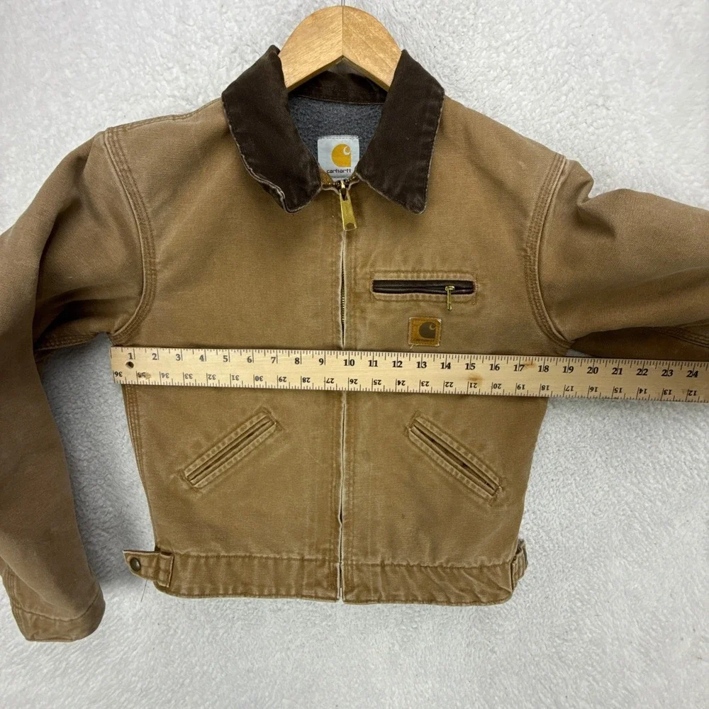 Carhartt Detroit Jacket Fleece Lined Youth‎ Large (10/12) YYJ97 BRN Brown